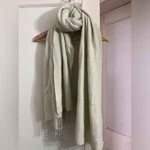 100% Cashmere Scarf - Super Soft Green